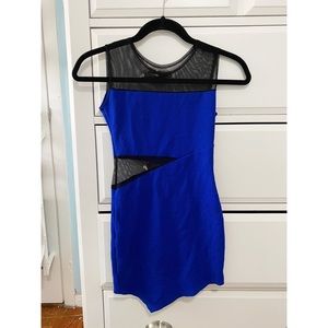 Blue Bodycon Mini Dress